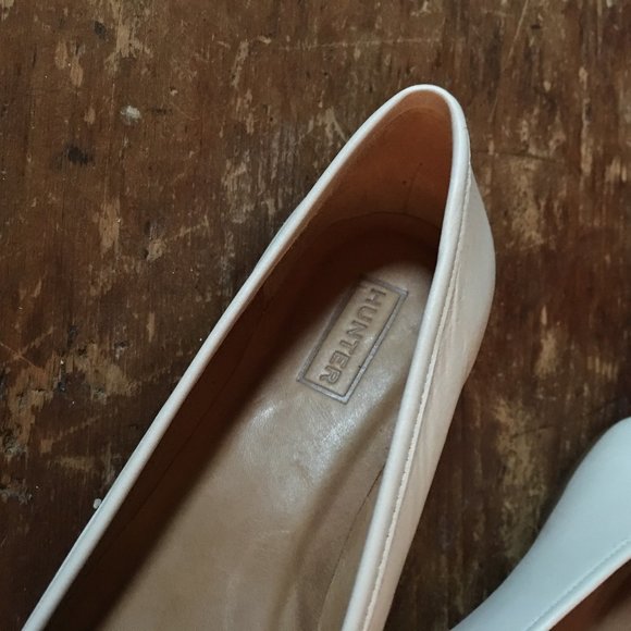 Hunter Boots Circa 2010 Leather Flat Shoe Size 7 - Picture 4 of 5